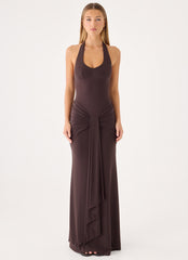 Myrhee Maxi Dress - Chocolate