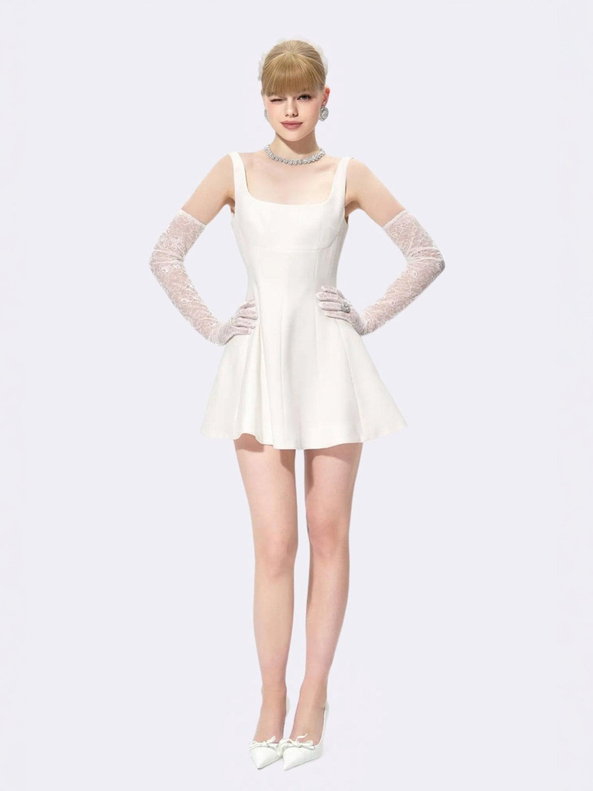 Marianne Dress -White