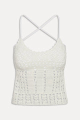 X Jennie Nari Crochet Tankini - Ivory Crochet