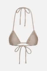 Nick Triangle Shine Bikini Top - Birthday Suit