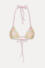 Nick Triangle Halter Bikini Top - Nymphaea