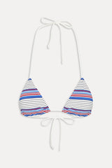 Nick Striped Triangle Bikini Top - St. Tropez Stripe