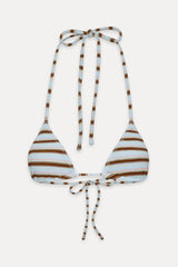 Nick Triangle Striped Bikini Top - Verona Stripe