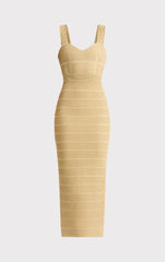Textured Lurex Sweetheart Gown