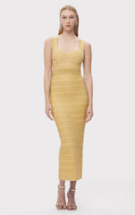 Textured Lurex Sweetheart Gown