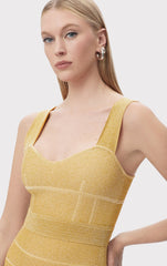 Textured Lurex Sweetheart Gown