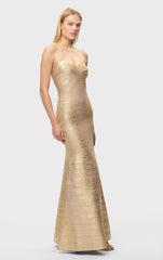 The Metallic Sara Gown