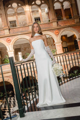 Noralyn Strapless Gown in White