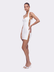 Sabina Ring-Cutout White Dress