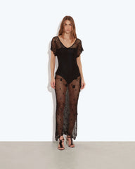 Flores Dress Black