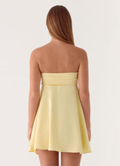 Riven Mini Dress - Yellow