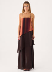 Ruesella Maxi Dress - Brown
