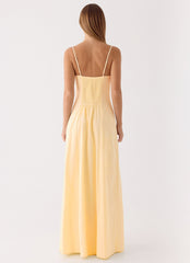 Samah Maxi Dress - Lemon