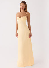 Samah Maxi Dress - Lemon