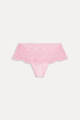 Shelly Crochet Shine Swim Skirt - Blush