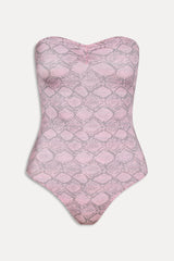 Solana Reversible One Piece Swimsuit - Pink Stripe