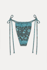 X Khy Tia Foil String Bikini Bottom - Cobra
