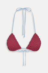 Tidal Polka Dot Bikini Top - Tuscany