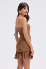 Moonlight Jersey Strapless Mini Dress