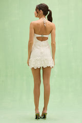 Gal Embroidery Mini Dress