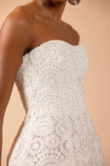 Gal Embroidery Fringe Mini Dress (Runway)