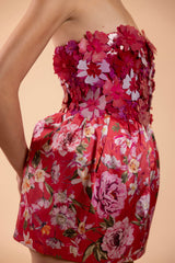 Peony Dots Mini Dress (Runway)