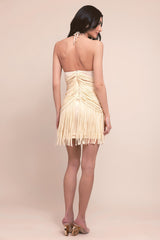 Lyria Jersey Halterneck Mini Dress