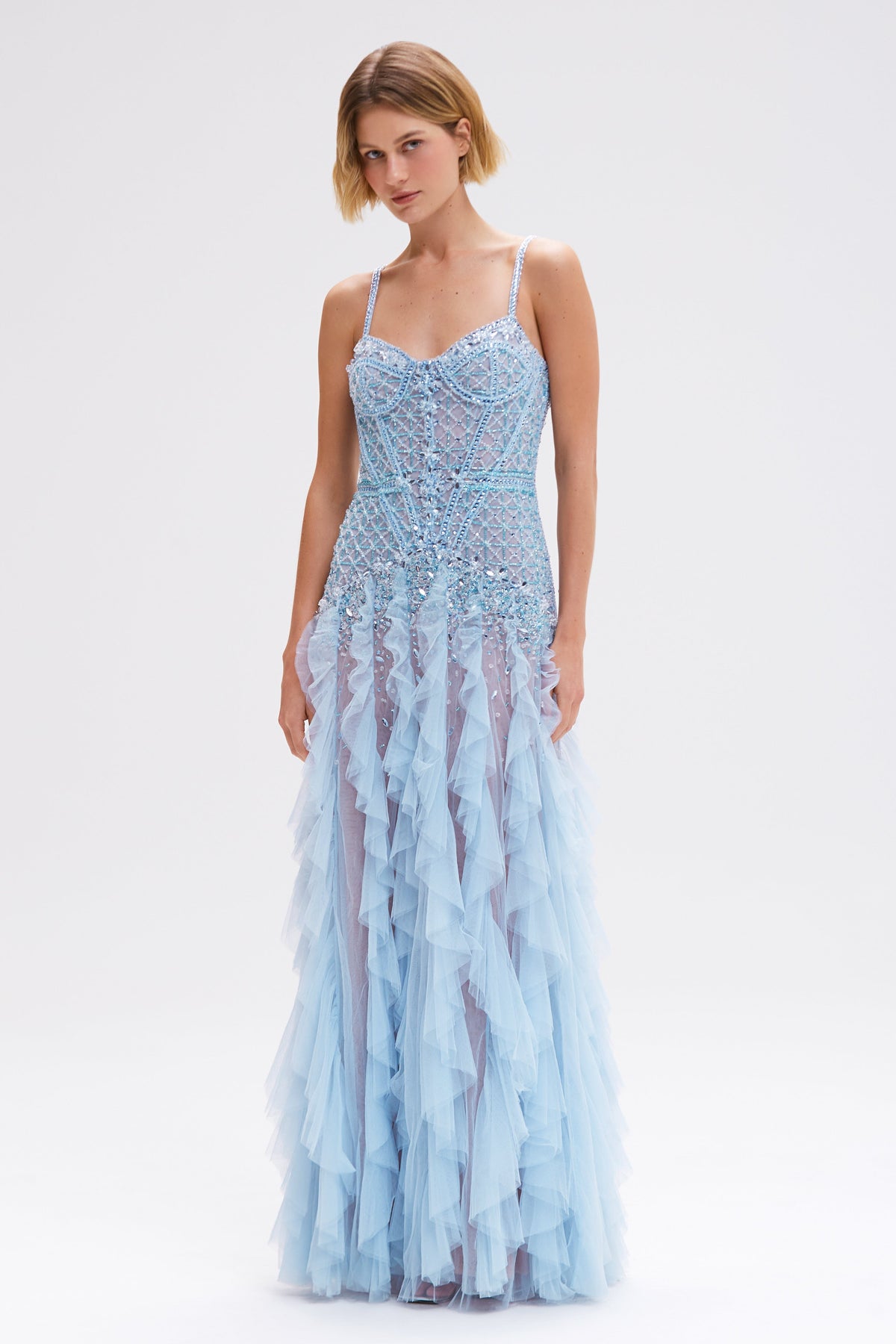 Butterfly Embroidery Gown