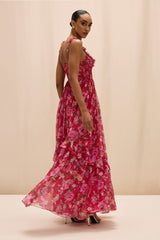 Peony Corset Maxi Dress