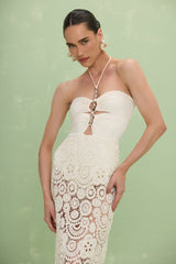 Gal Embroidery Maxi Dress