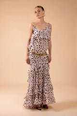 Peony Dots Maxi Dress (Runway)