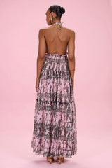 Botanic Stripe Maxi Dress
