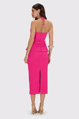 Breeze Jacquard Corset Midi Dress