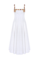 Gabriela Linen Midi Dress