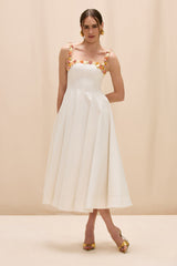 Gabriela Linen Midi Dress