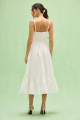 Tricoline Lotus Midi Dress