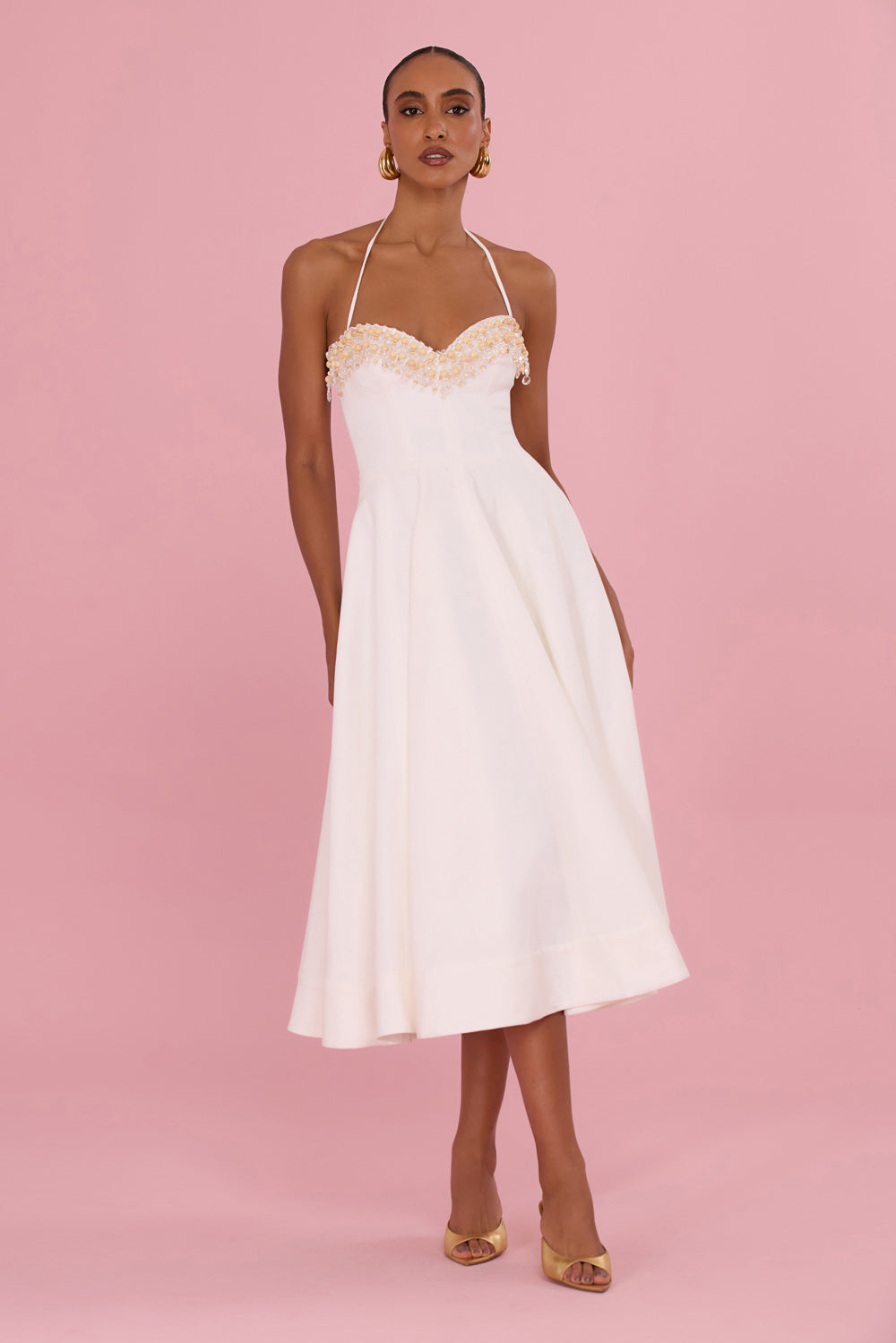 Meadow Linen Midi Dress