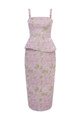 Garden Jacquard Midi Dress