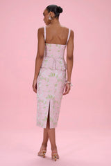 Garden Jacquard Midi Dress