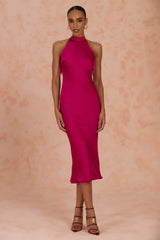 Liza Satin Midi Dress