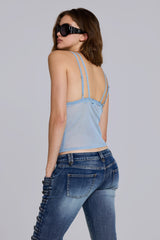 Roxxi Lace Mesh Cami Top