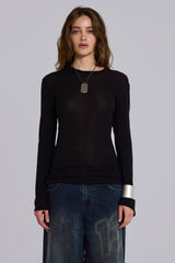 Black Mist Long Sleeve Top