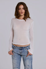 White Mist Long Sleeve Top