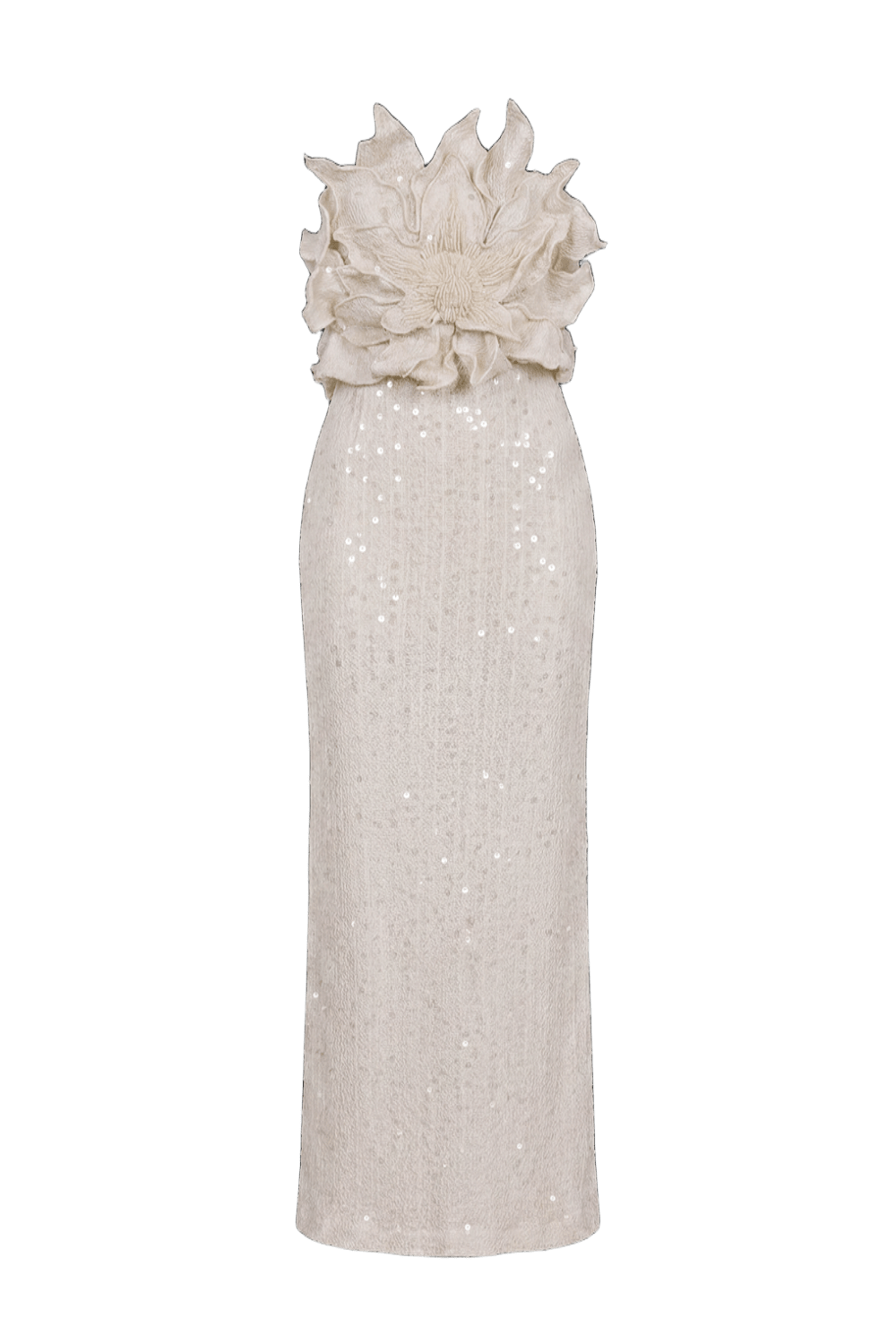 Iara Crochet Flower Maxi Dress