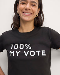 The Voter Tee In Essential Cotton | Black