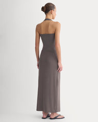 Maxi Skirt In Butterknit | Charcoal Grey