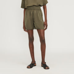 The Satin Pull-On Short | Kalamata