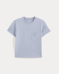 The Box-Cut Tee In Essential Cotton | Aleutian | Pocket
