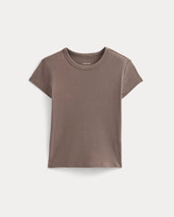 Retrosoft Cotton Crew | Deep Taupe