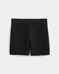 Open-Knit Short In Everyday Cotton | Black